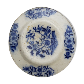 Assiette en faïence d'Onnaing Mouzin diam 21,5 cm