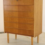 Danish high oak chest of drawers 'Brovst' - Danish design
