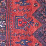 Tapis ancien persan bijar fait main 148x318 cm