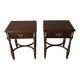 Pair of Louis XVI style bedside tables – gilt bronze details