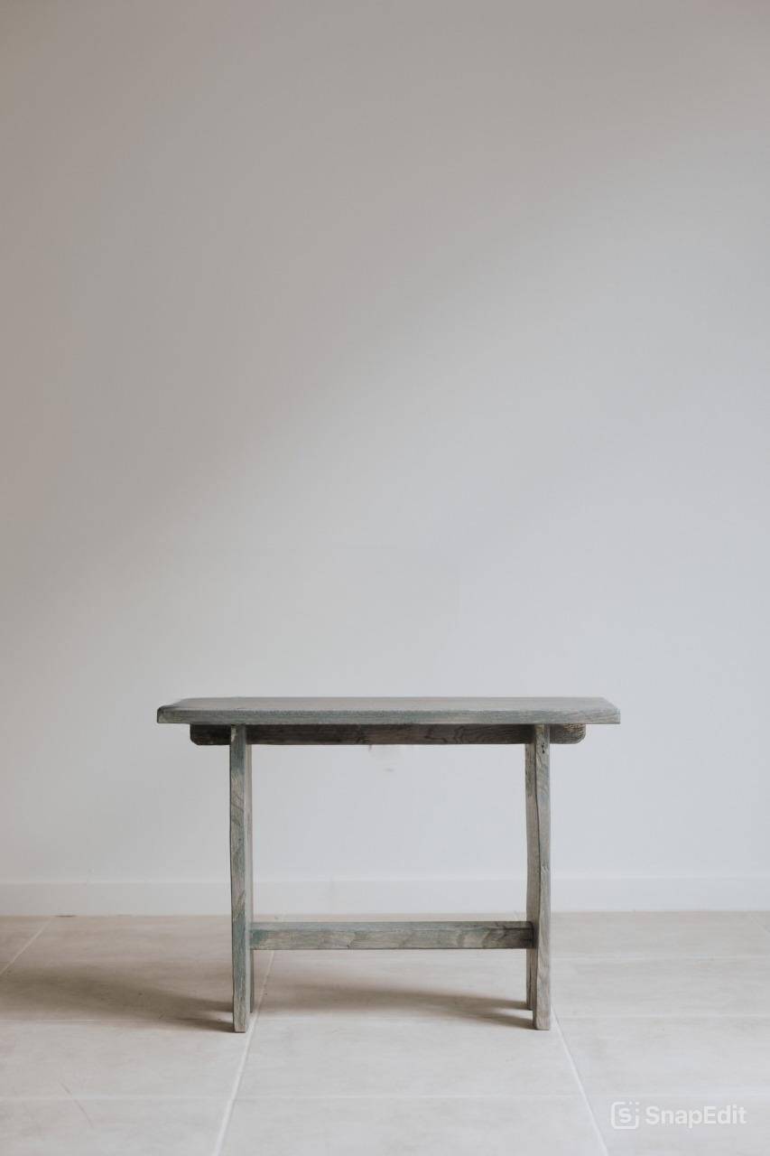Petit Banc en chêne gris