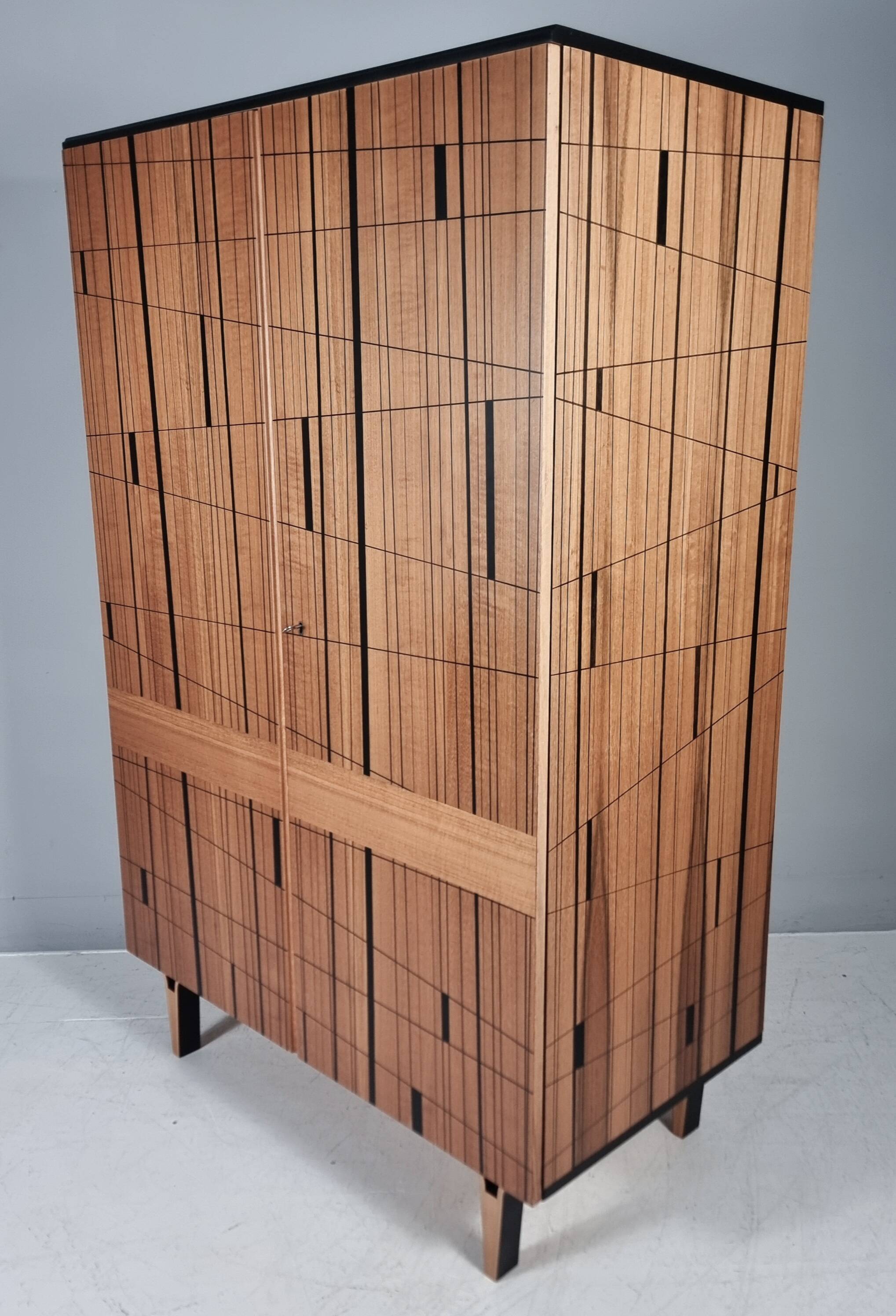 Vintage Wardrobe in Beech, 1970s