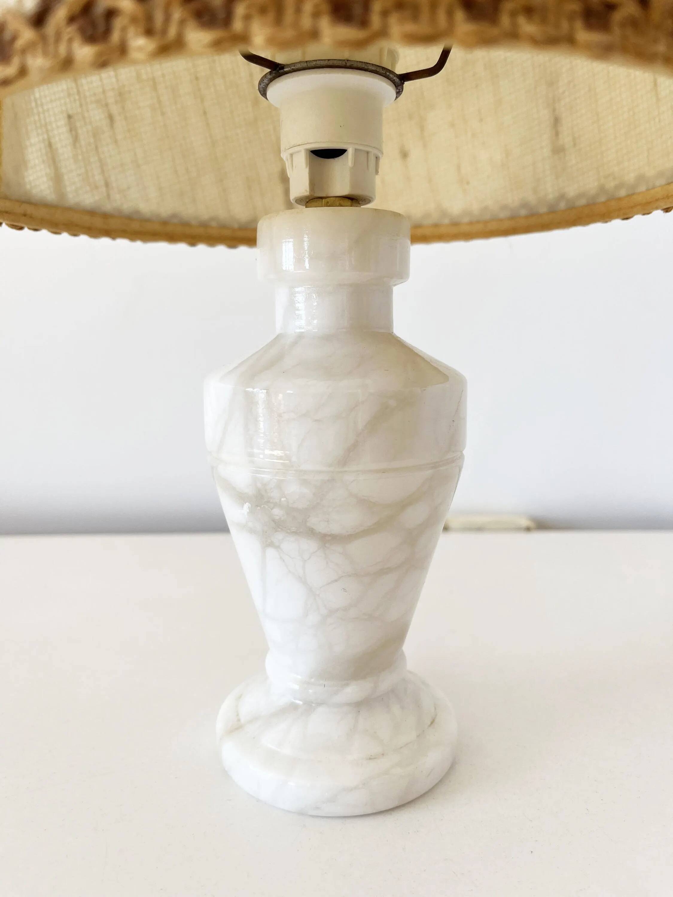 Vintage alabaster lamp from the 1960s