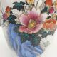 Porcelain vase birds lyres and nightingales from Japan