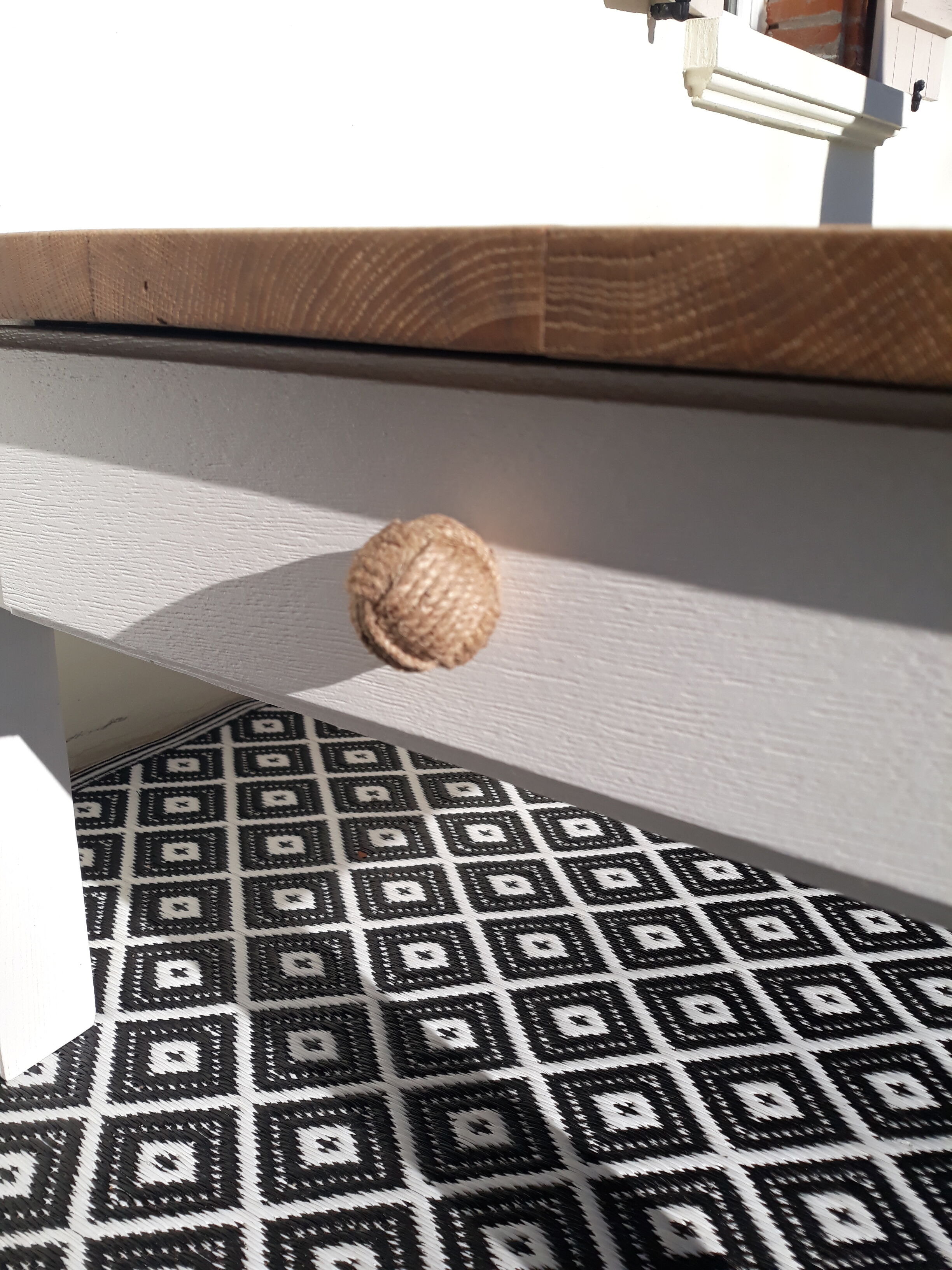 Solid oak farm coffee table