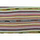 Vintage Turkish Oushak handmade wool cotton pink green runner rug 150x207