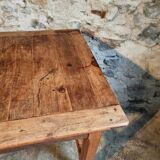 Antique French farmhouse dining table – Walnut work table, late 19th century
