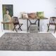 5x8 Shades Of Gray Black Oriental Vintage Turkish Rug, 150x250Cm SK 2874