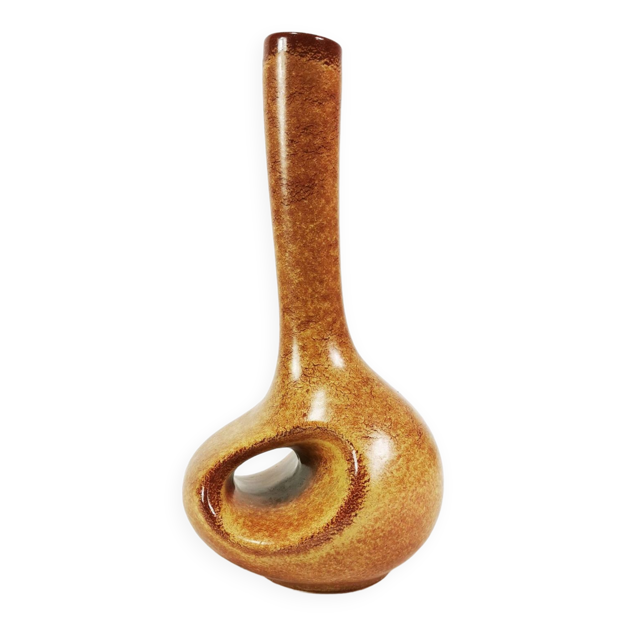 Modernist ceramic vase, Bertoncello Ceramiche, designed by Roberto Rigon, Italy, 1960s.