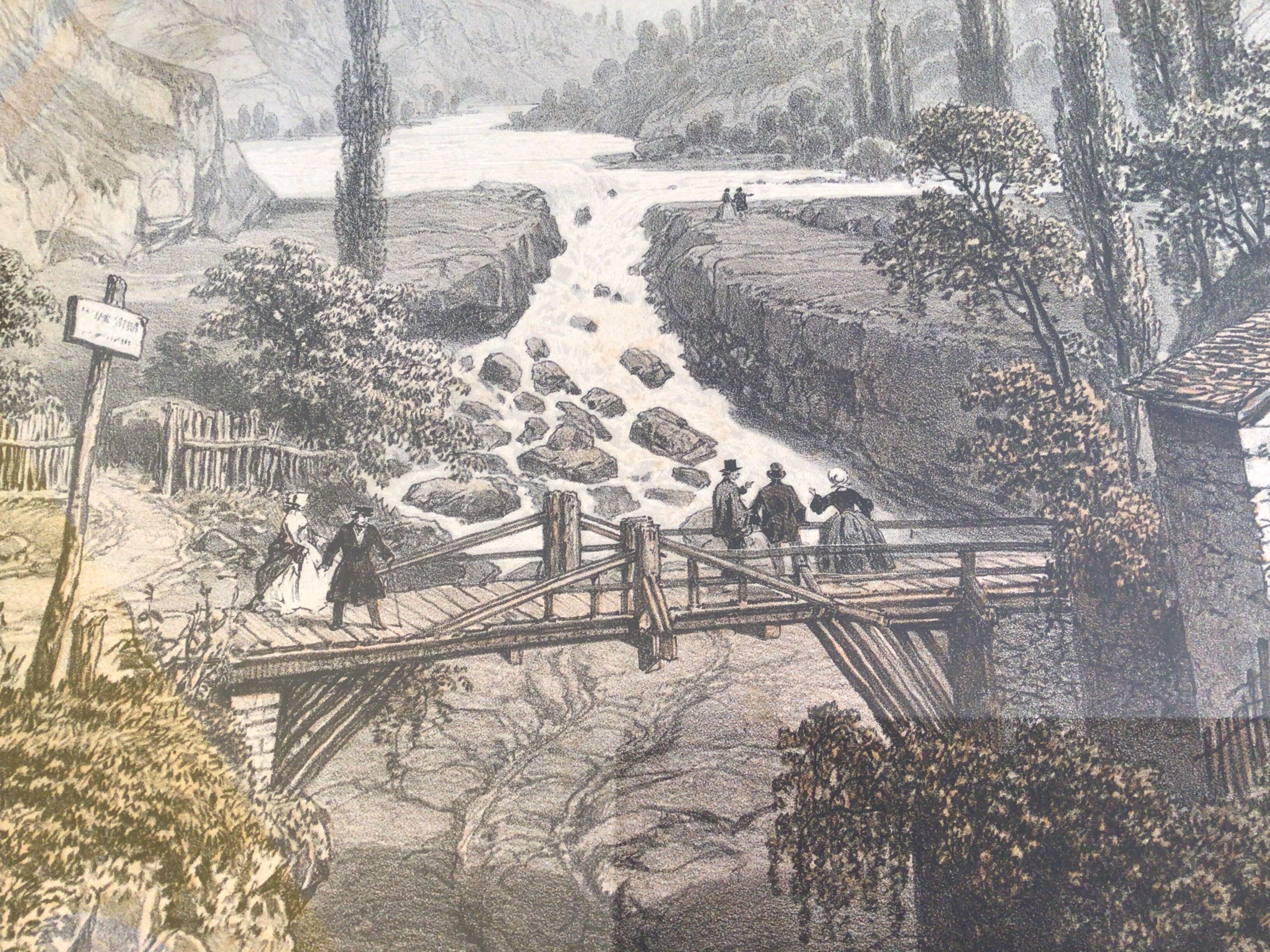Original lithograph Nice and Savoie