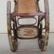 Rocking chair en cannage et bois courbé