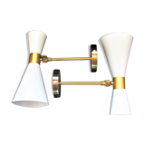 Pair of diabolo appliques