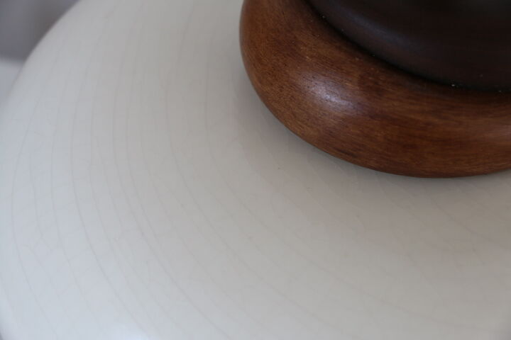 Kostka ceramic and wood lamp foot 400mm