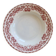 Vintage ironstone deep plate Moulin des Loups Athens model red
