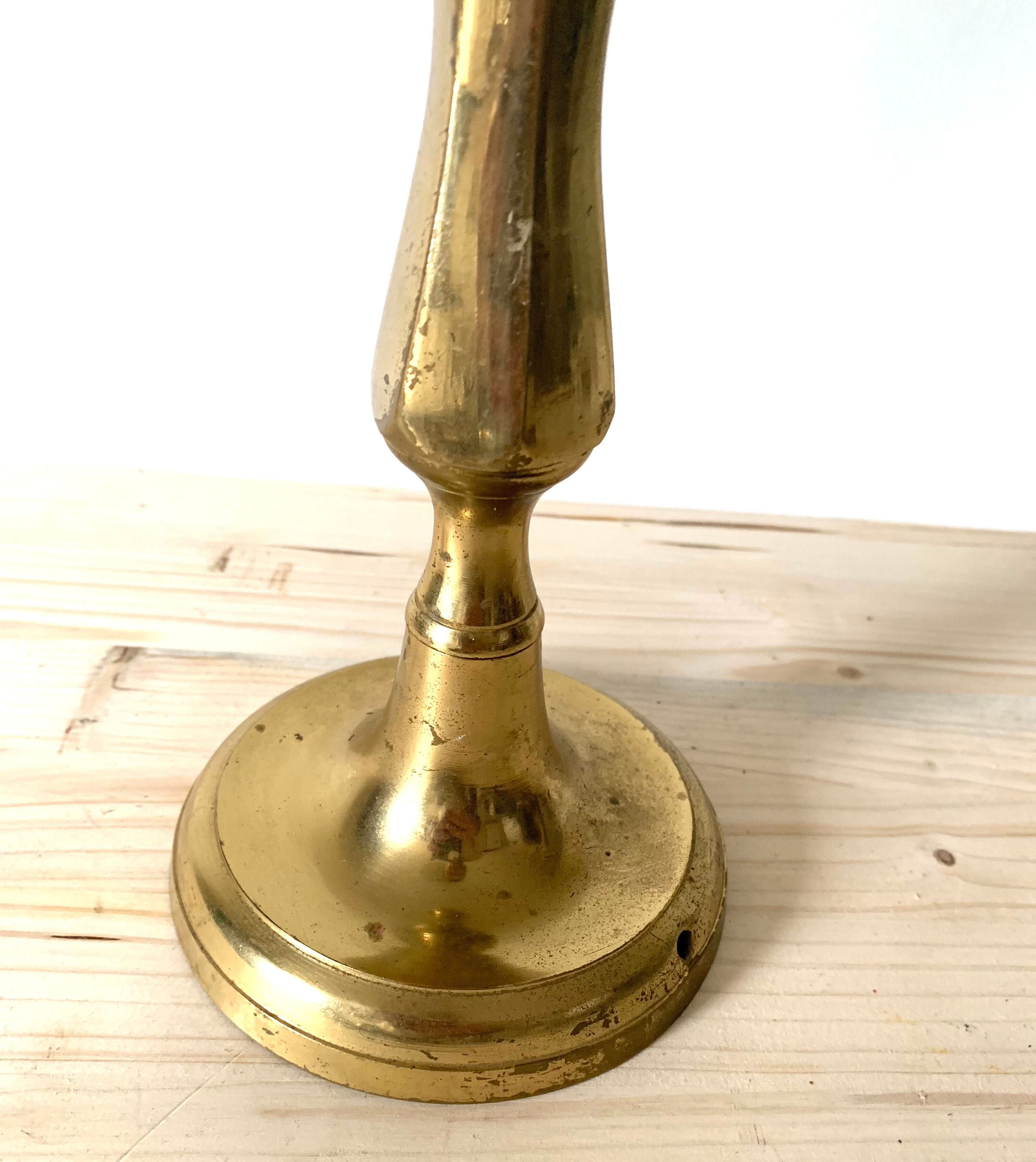 Golden candle holder