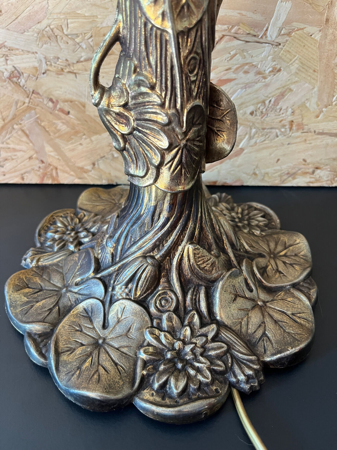 Brass table lamp foot