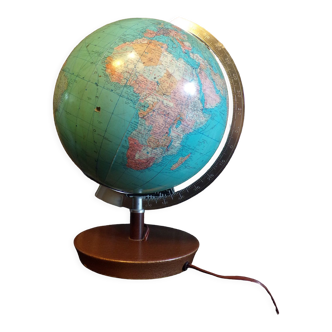 Globe terrestre lumineux vintage