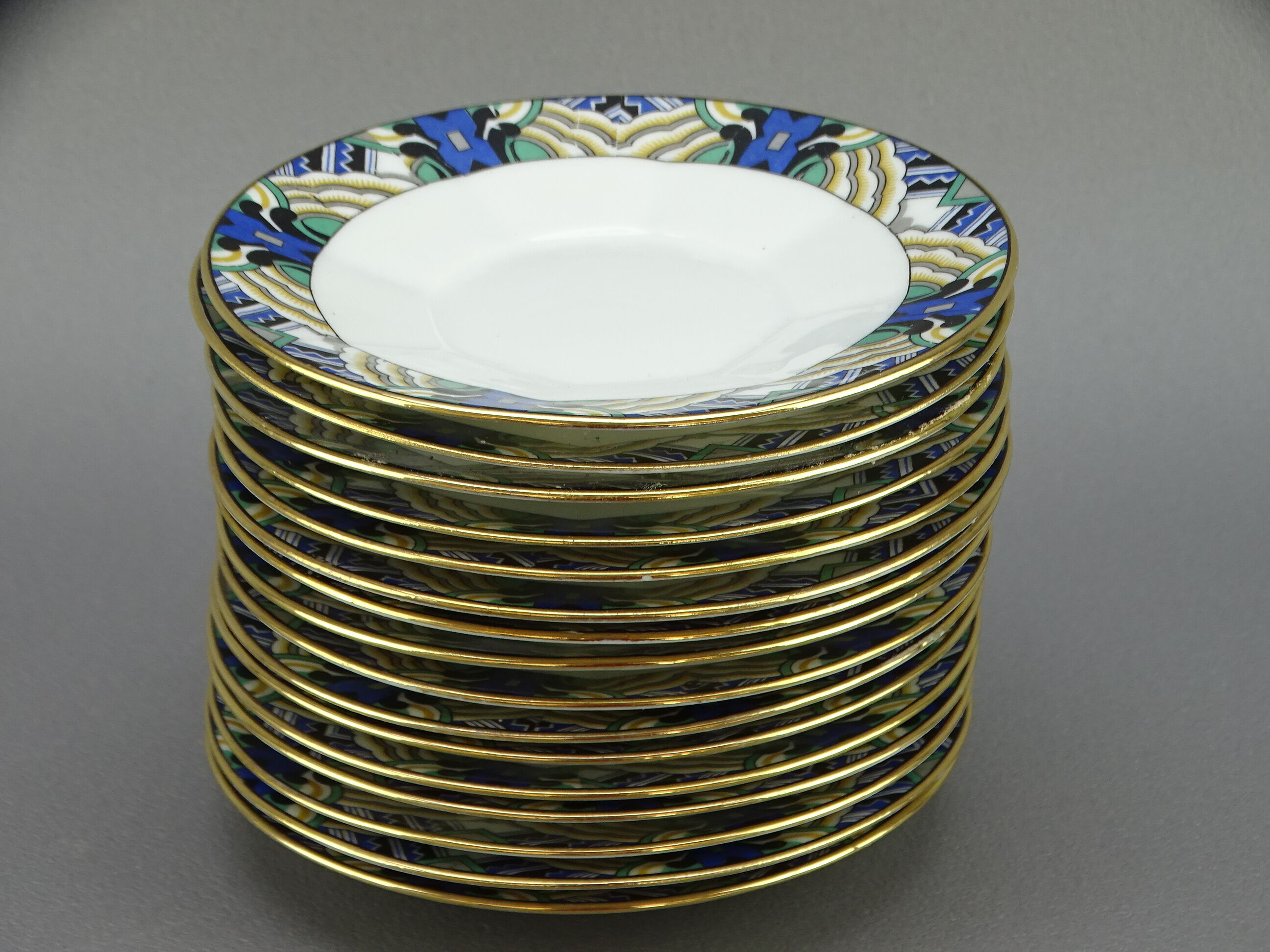 Vintage Limoges porcelain coffee service Atelier Descotte. Redrink . Barranger