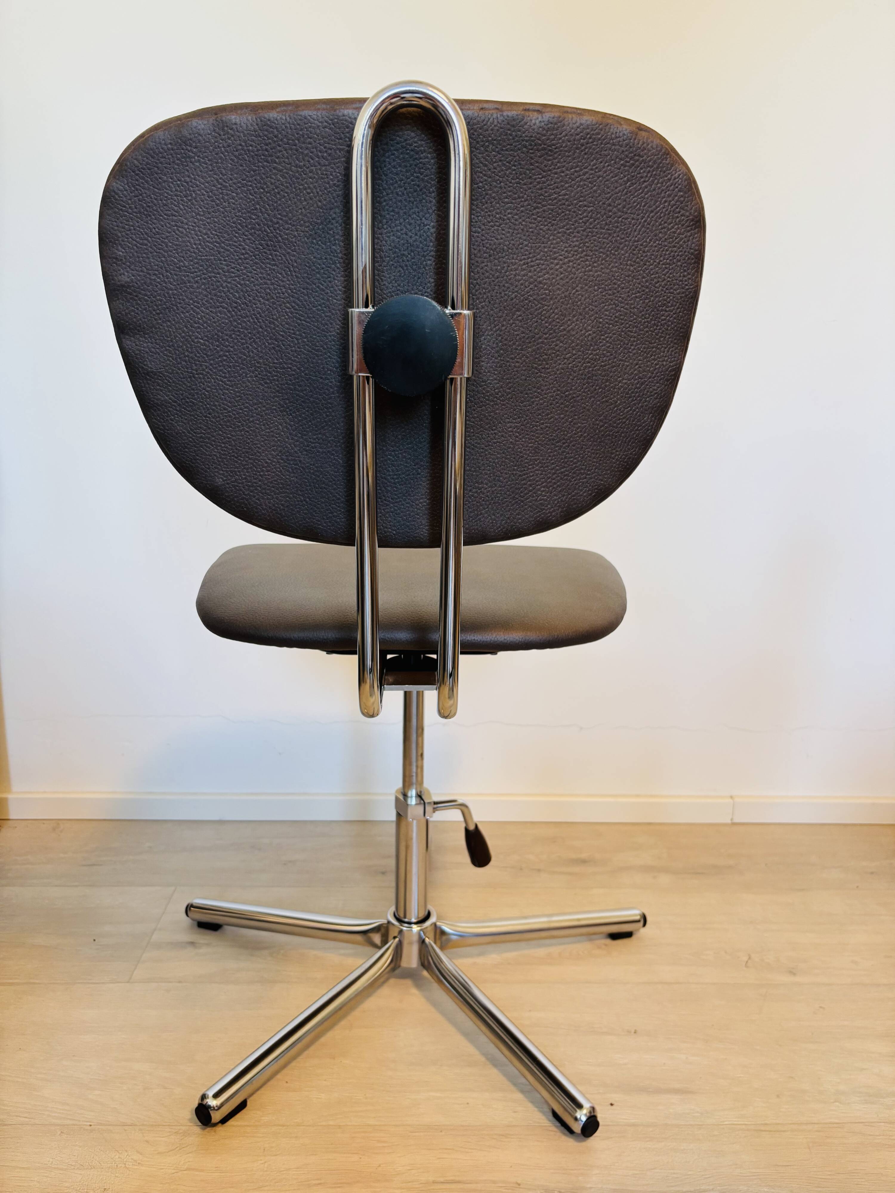 Kovona Dark Truffle Office Chair by Kovona from Czechoslovakia, 1970’s