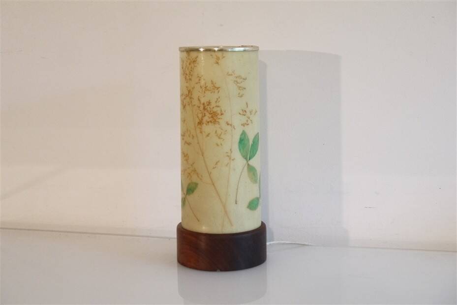 Swedish lamp in fibreglass and teak