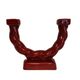 Twisted candle holder from the 1950s in ceramic.