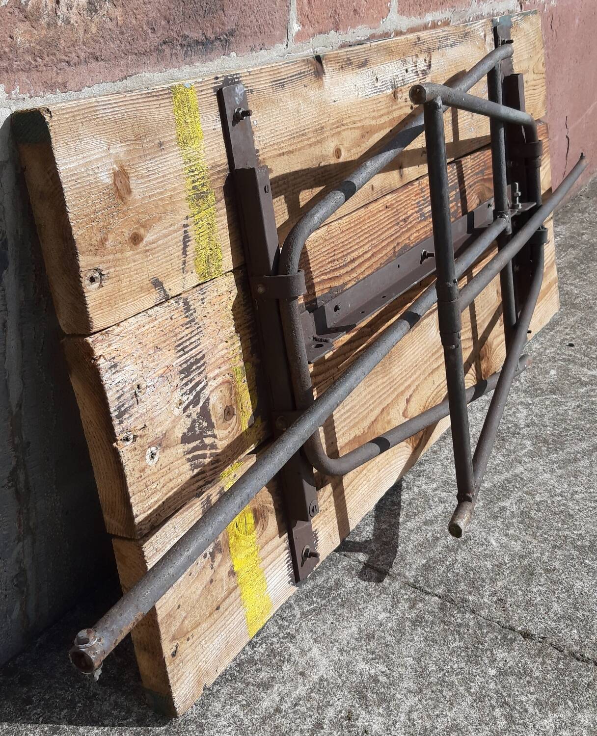 Folding workshop table