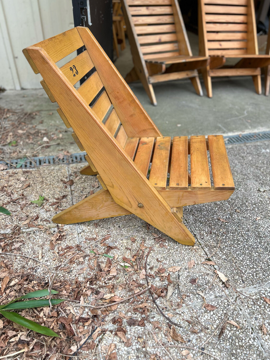 Lot de 2 chaises de plage pliantes