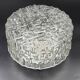 Molded glass ceiling light with relief