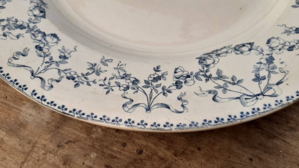 Plat rond Sarreguemines "Mozart"