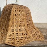Suspension in canework and woven wicker