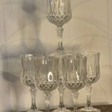 Verres à pied en cristal