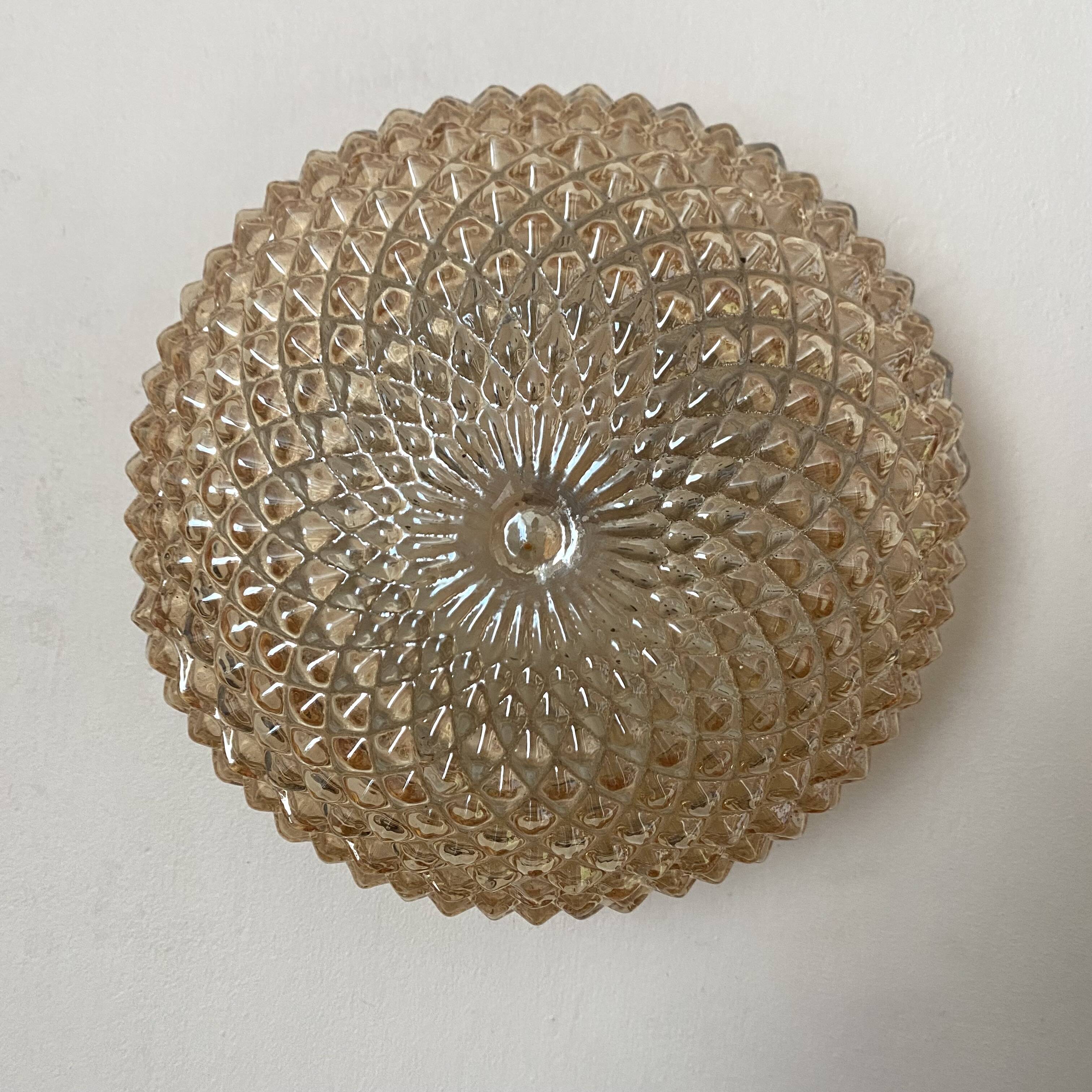 Vintage champagne round ceiling light