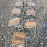 Bar stool - wood and metal workshop