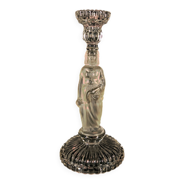 Antique Crystal Candlestick "The Water Carrier" (1900-1920)