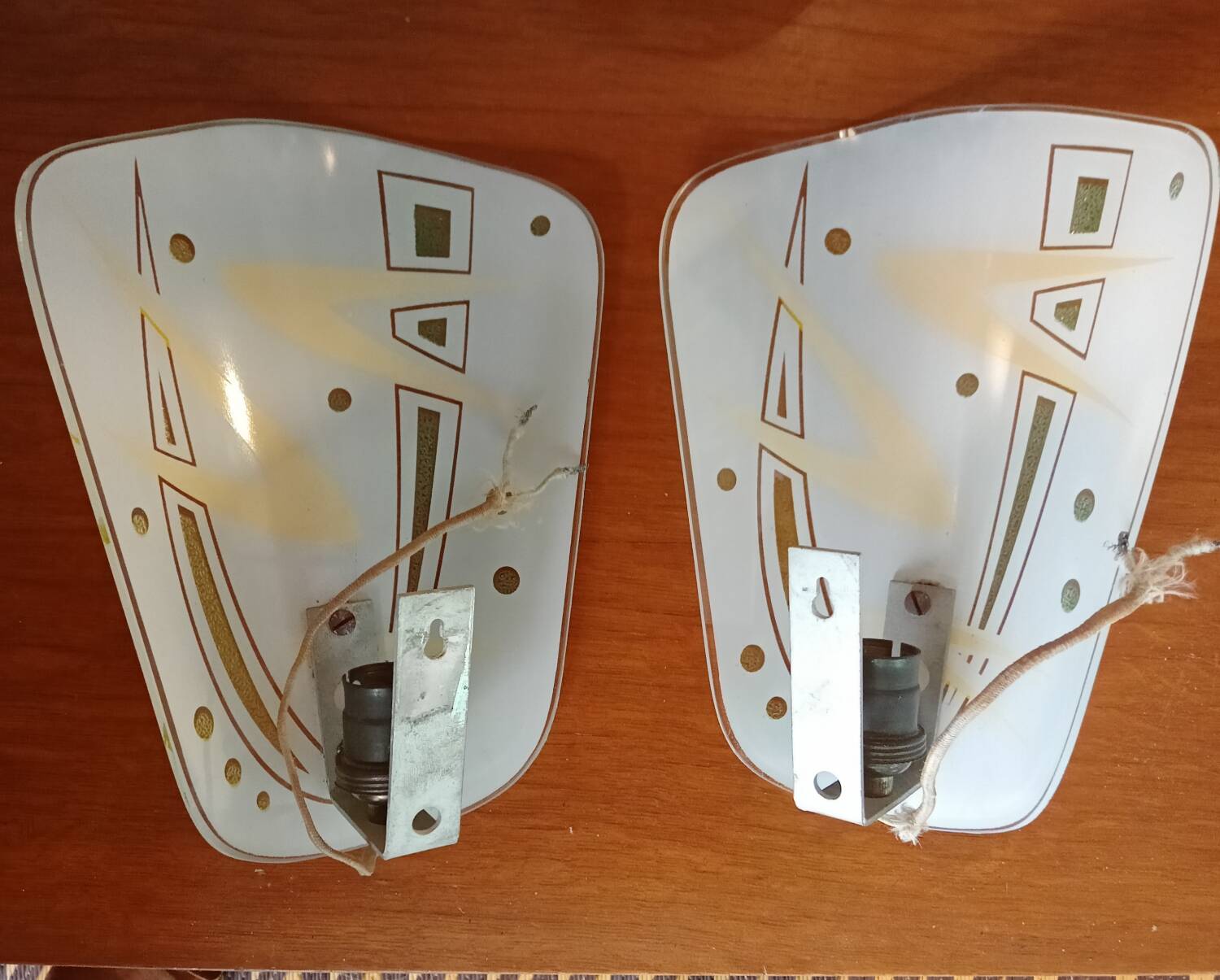 Pair of Art Deco wall lights