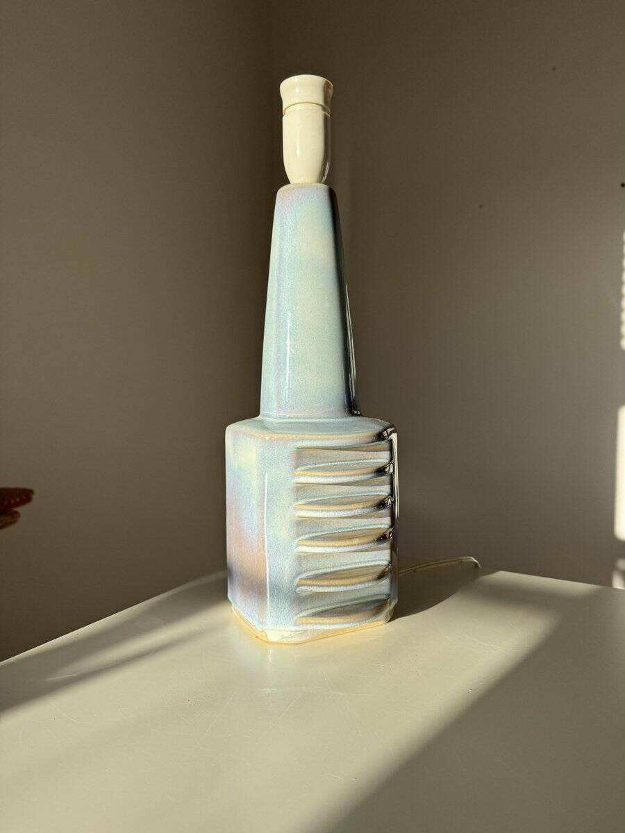 Lampe de table par Einar Johansen pour Søholm Stentøj, céramique, Danemark, années 1960.