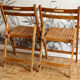 Lot de 5 chaises en pin massif