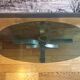 Table basse ovale 1970