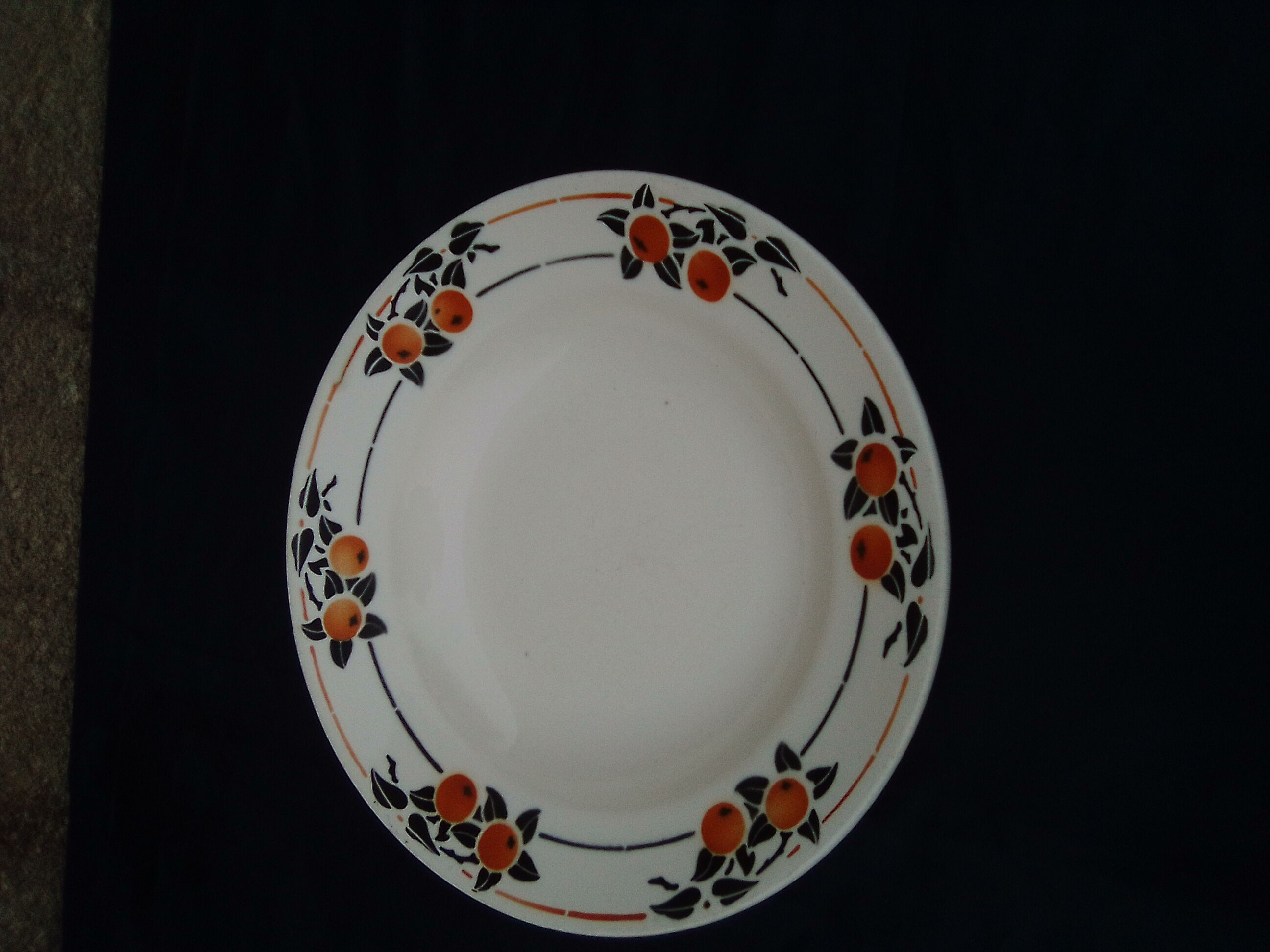 Hollow plate in Badonviller earthenware modle Madeleine diam 22 cm