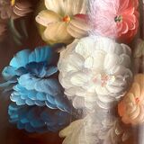 Old painted wooden box