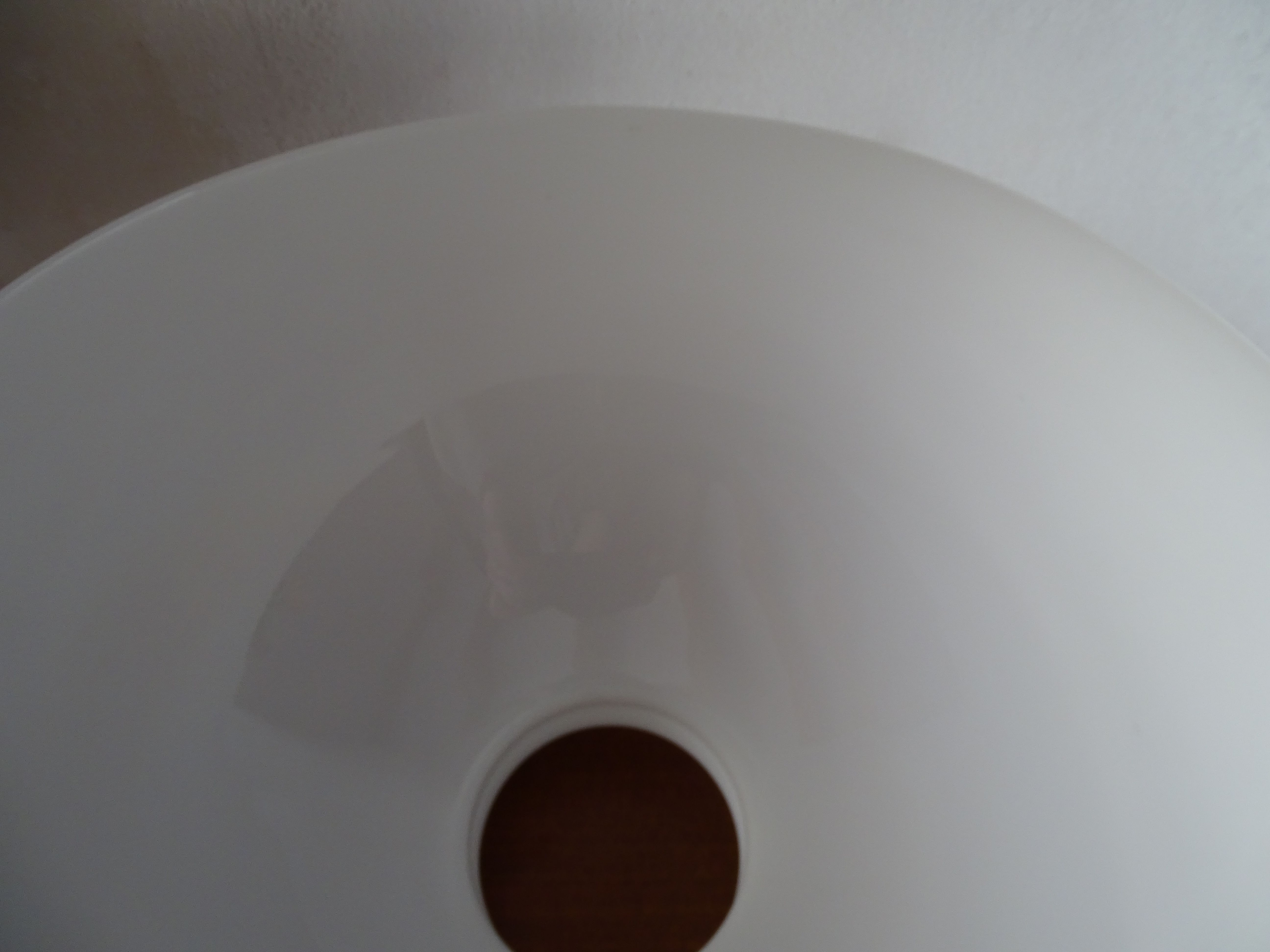 Opaline globe lampshade for vintage chandelier suspension 29.8 cm