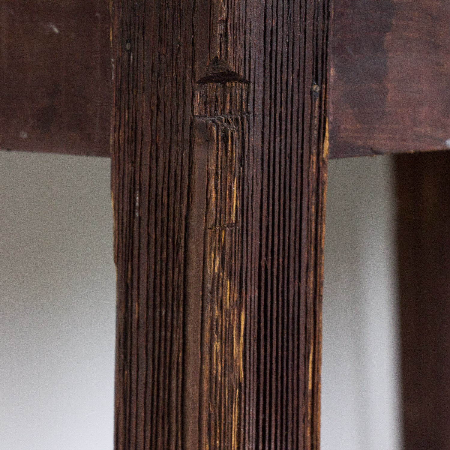Vintage wooden table factory desk