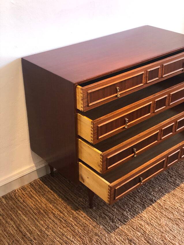 Vintage chest of drawers with bullnose contrasting moulding details