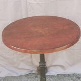 Vintage bistrot table "brown top"
