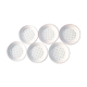 Set of 6 luneville porcelain plates