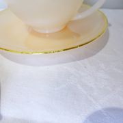 3 vintage Harlequin 211291 tea or chocolate cups and saucers.