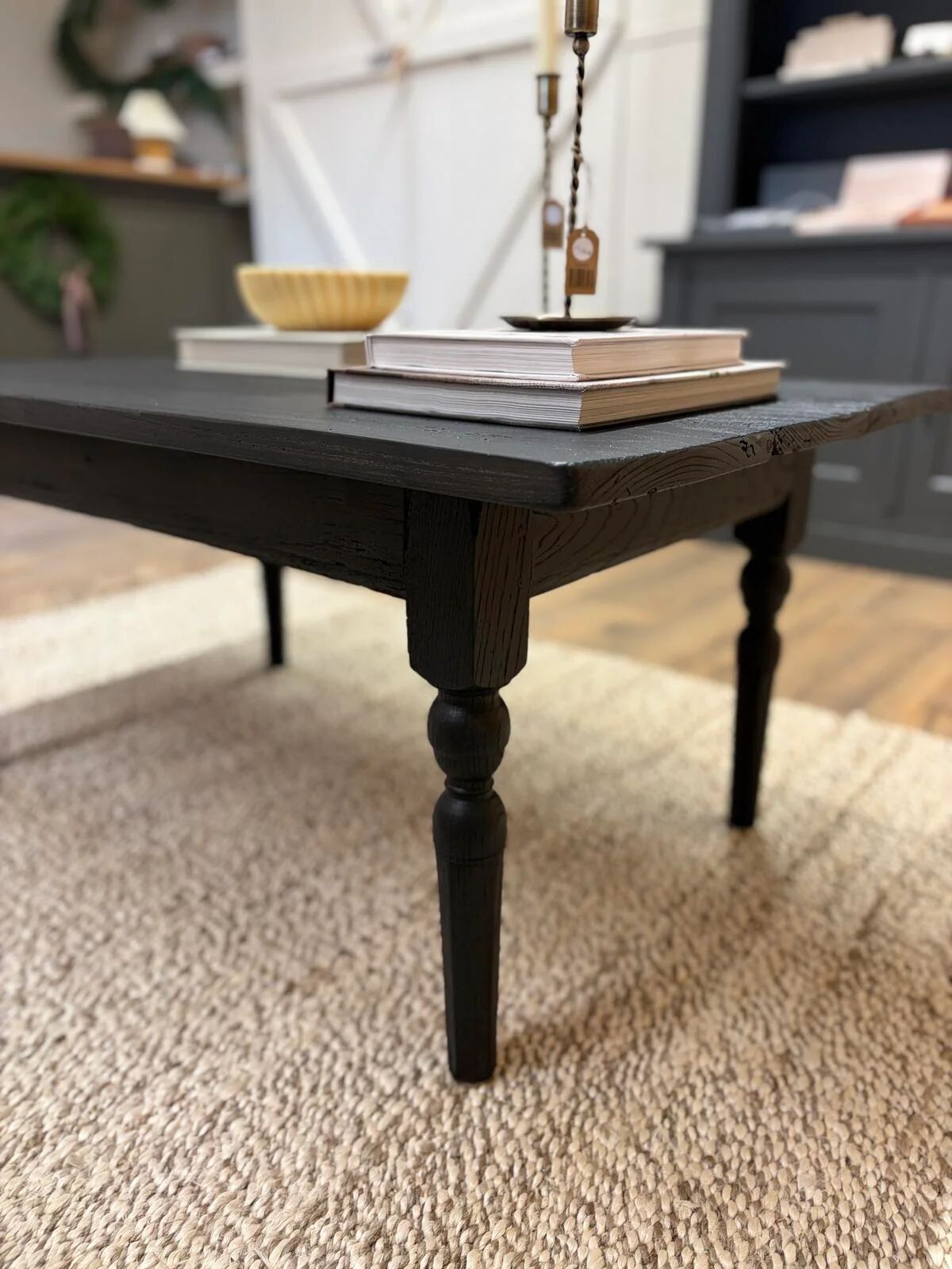 Black elm coffee table