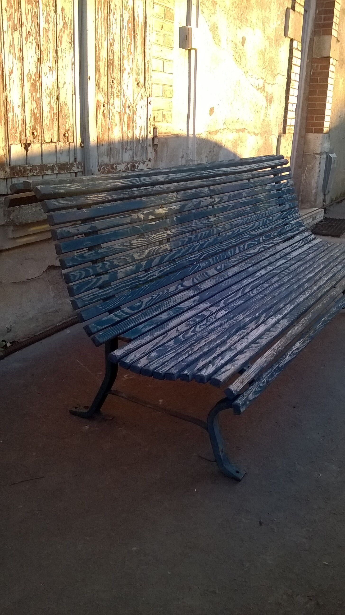 Old garden bench