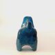 Dachshund dog statue, vintage, by Aldo Londi for Bitossi, Rimini blue series.