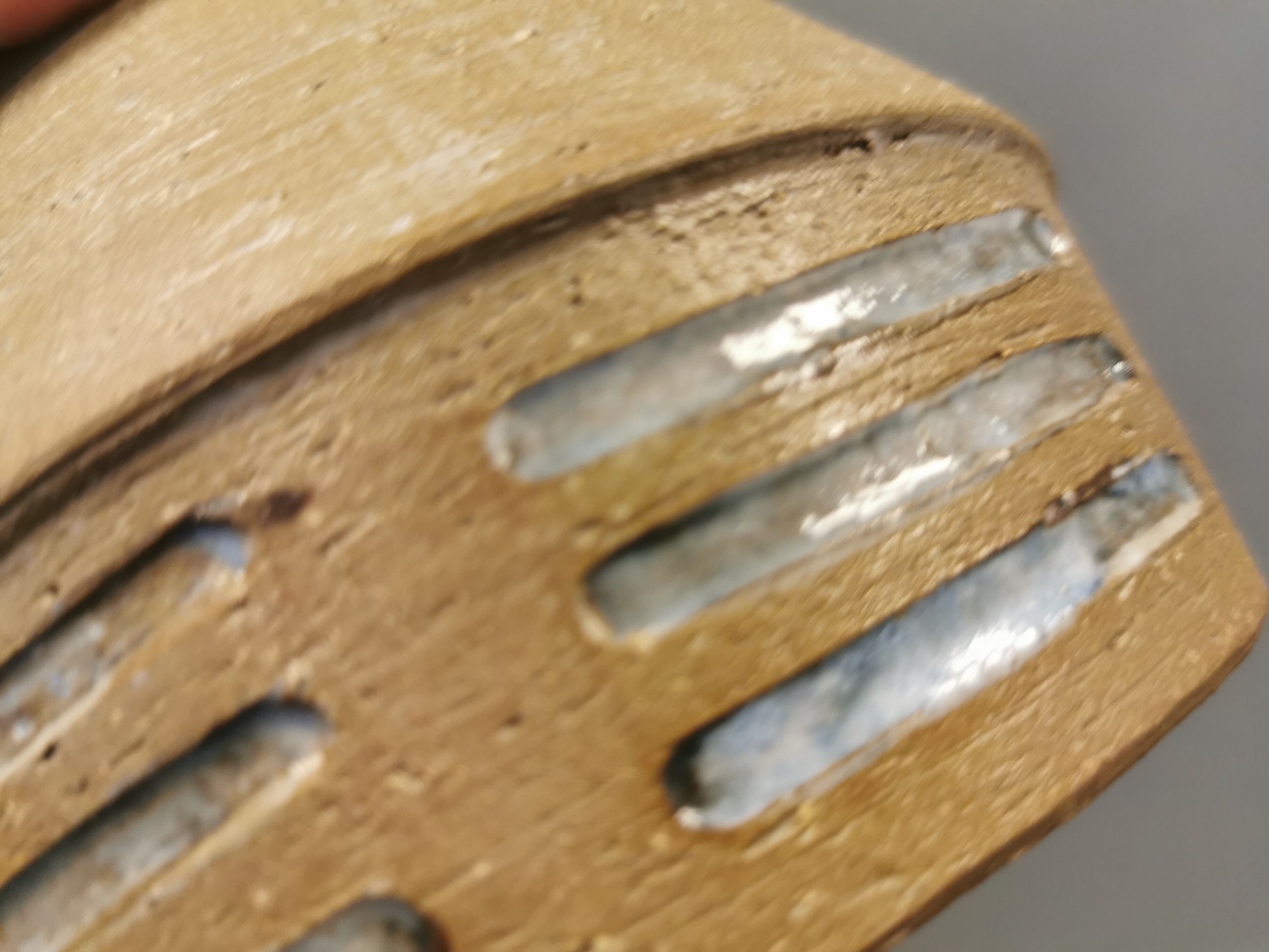 Small ceramic hanging lamp. Estimated Danish and from the 1970s.